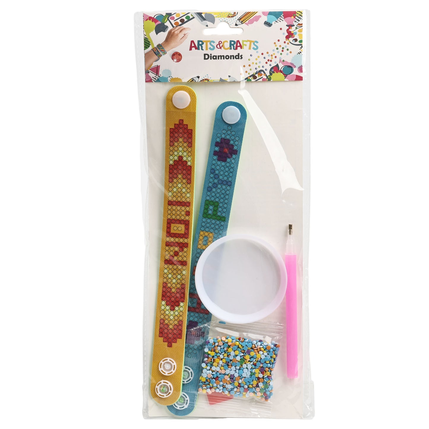Diamond Painting 3*20 cm Wristband 2 Pieces  for Kids or Students