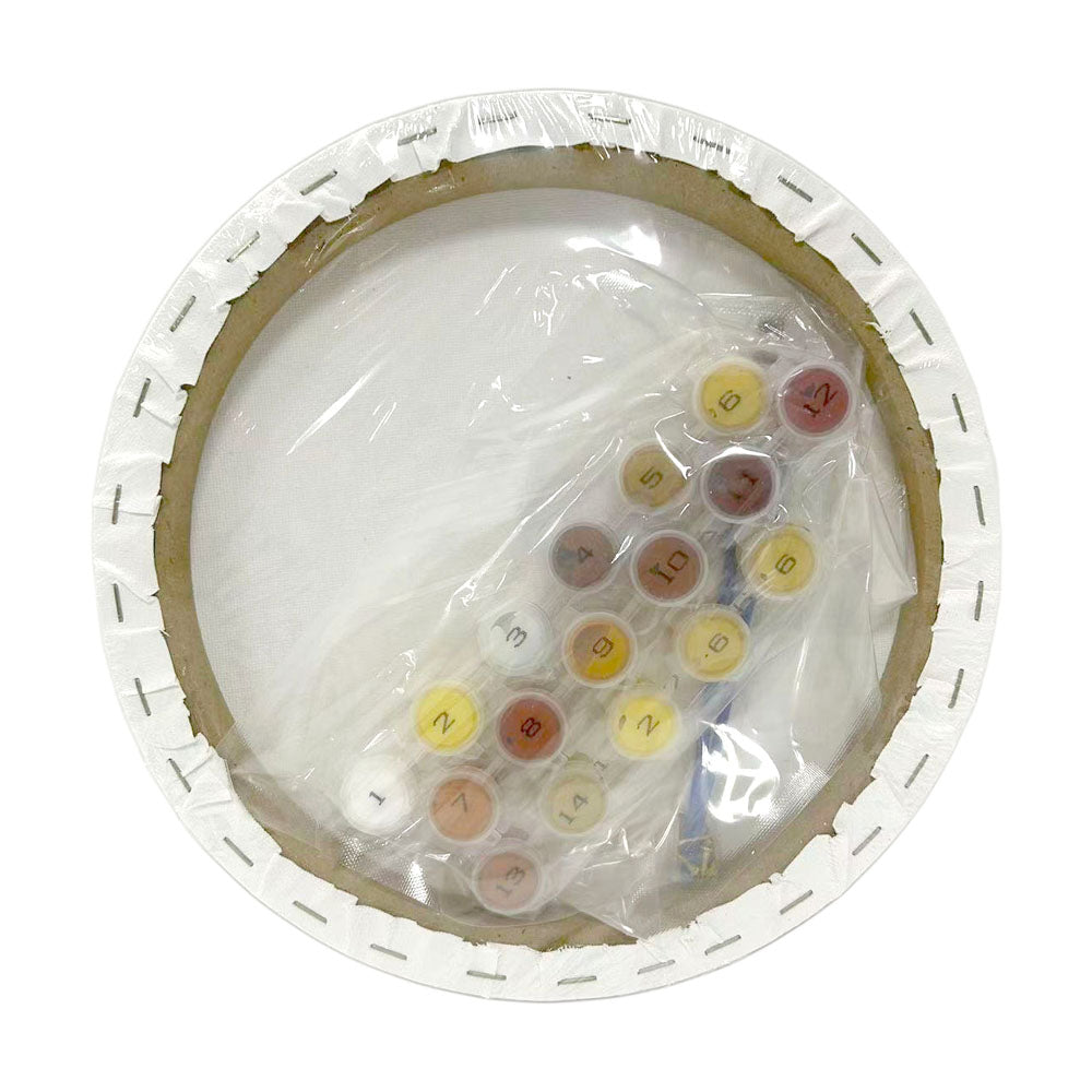 Paint By Number, Pine Wood and Primed 70% cotton, Rectangle 25*25cm(10''*10'')