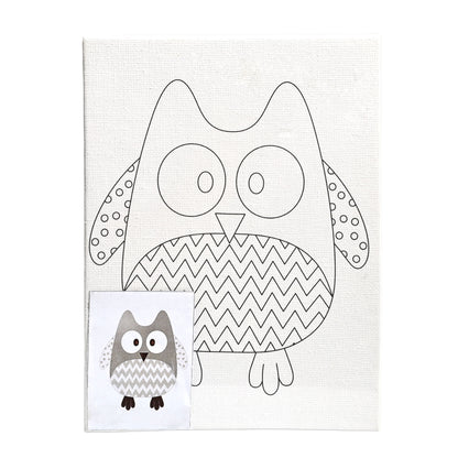 Coloring Painting Board Kit 13*18cm Cartoon for Kids and Students