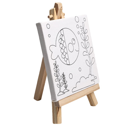 Coloring Painting Board Kit 10*10cm for Kids and Students