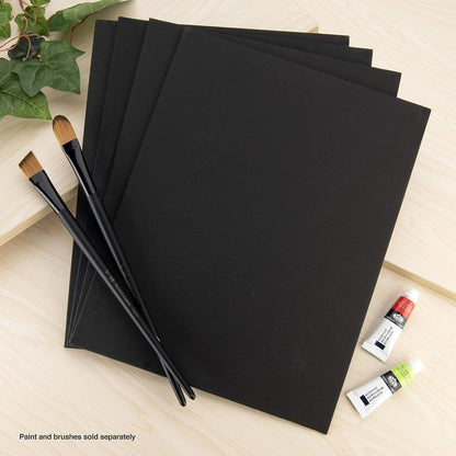 Black Triple Gesso Stretched Canvas for Oil and Acrylic