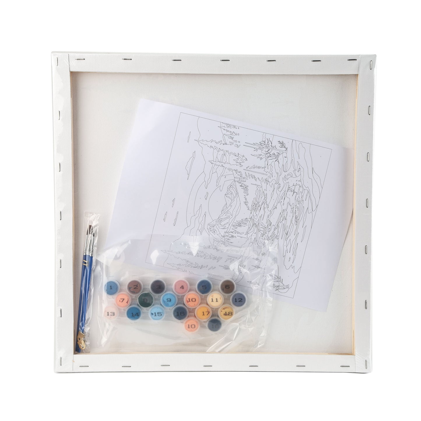 Paint By Number Stretched Canvas 40*40 cm