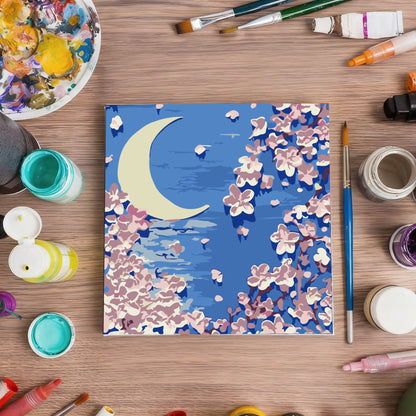 Paint By Number Stretched Canvas 20*20 cm with Plaster Models