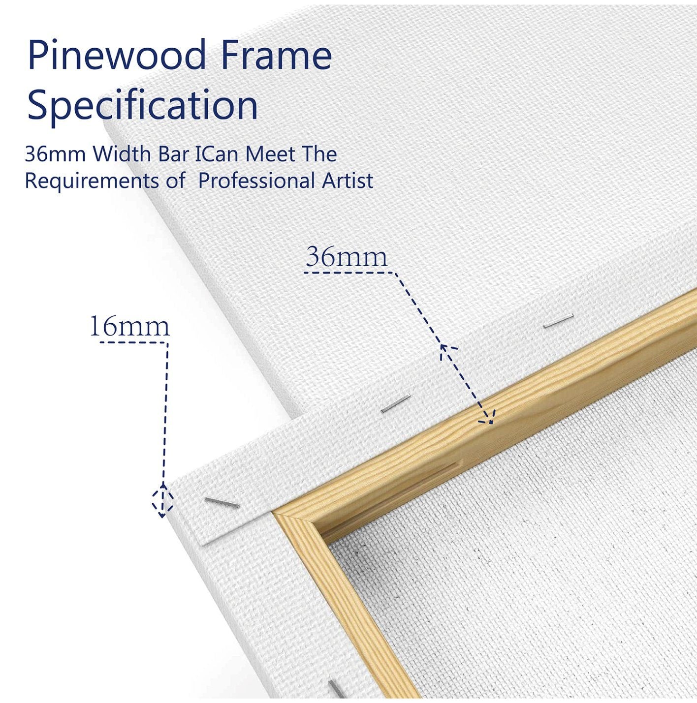 Economical Stretched Canvas for Primary Students Painting and Beginners