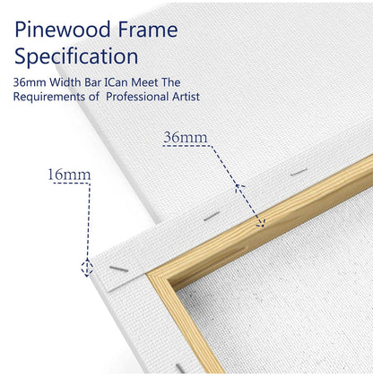 Economical Stretched Canvas for Primary Students Painting and Beginners