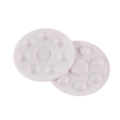 Round Painting Palette 7 Wells with 1 Reservoir