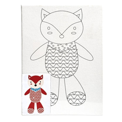 Coloring Painting Board Kit 13*18cm Cartoon for Kids and Students