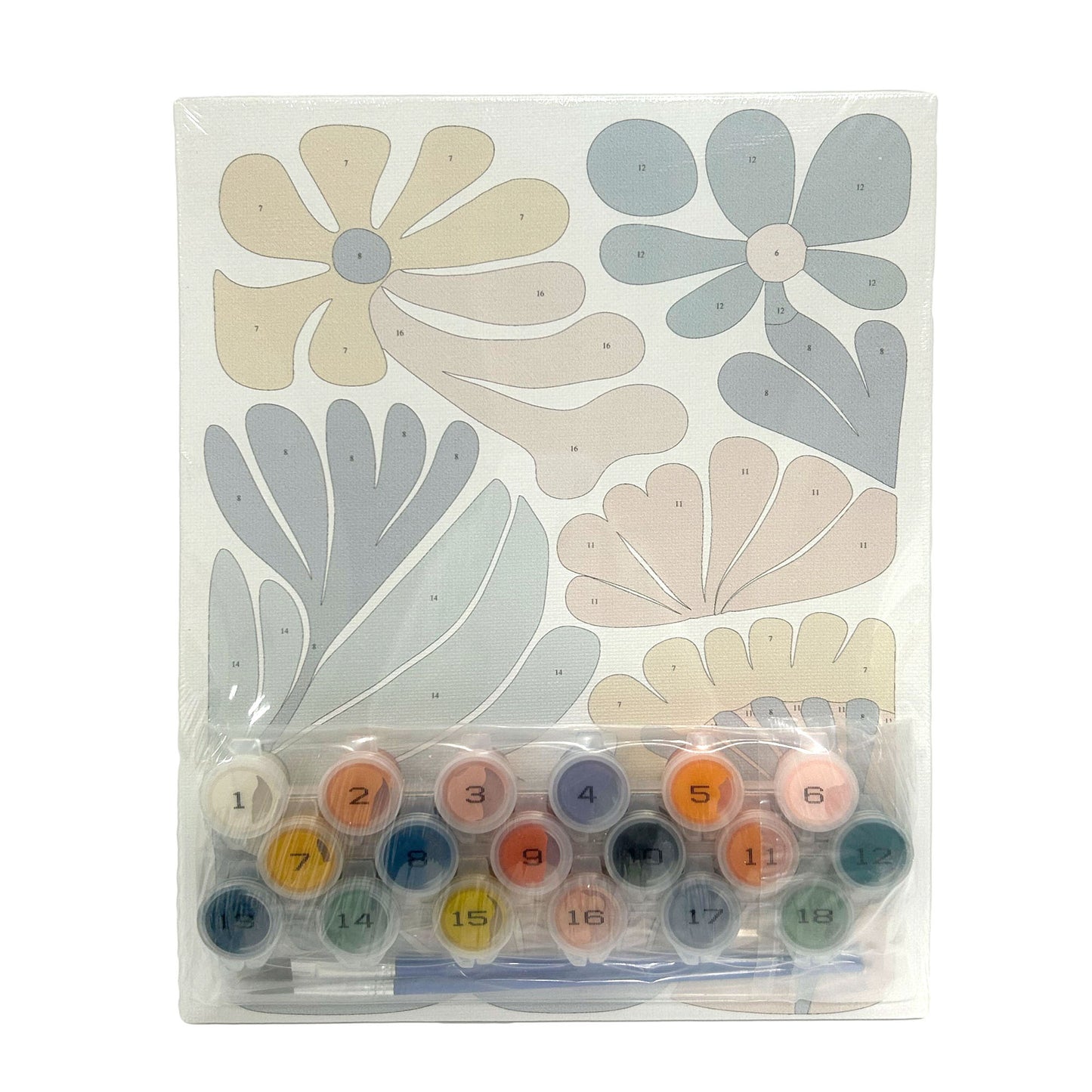 Paint By Number Canvas Panel 20*25 cm 4 PCS/set