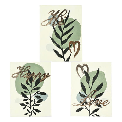 Paint By Number with Gold Foil 15*20cm 3 PCS /set