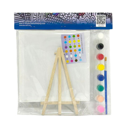 Coloring Painting, 3 mm MDF, Primed Canvas Panel  15*15 cm (6''*6'')