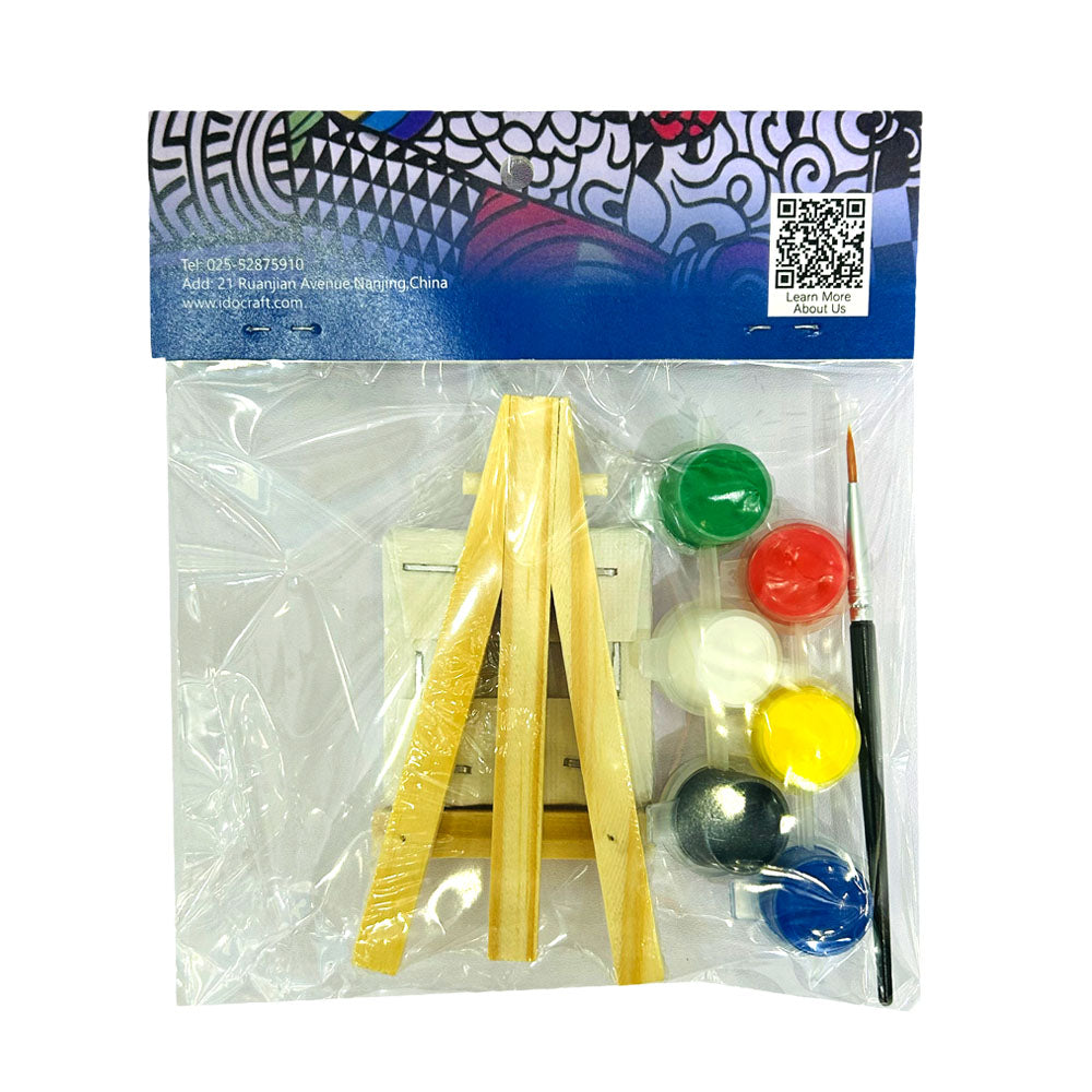 Coloring Painting, Pine Wood, Primed Framed Canvas  5*5 cm (2''*2'')