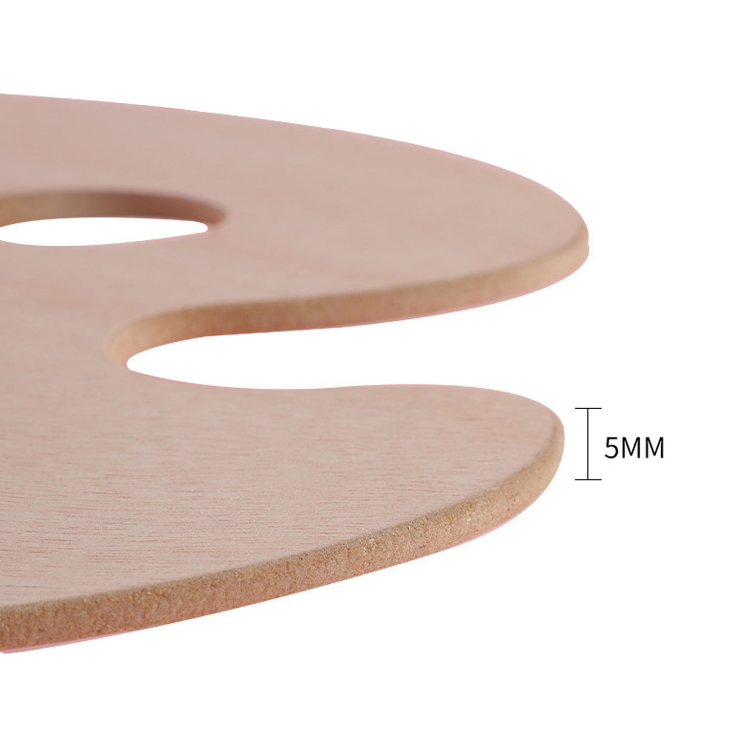 Kidney-Shape Painting Palette 9 Wells with 1 Finger Hole