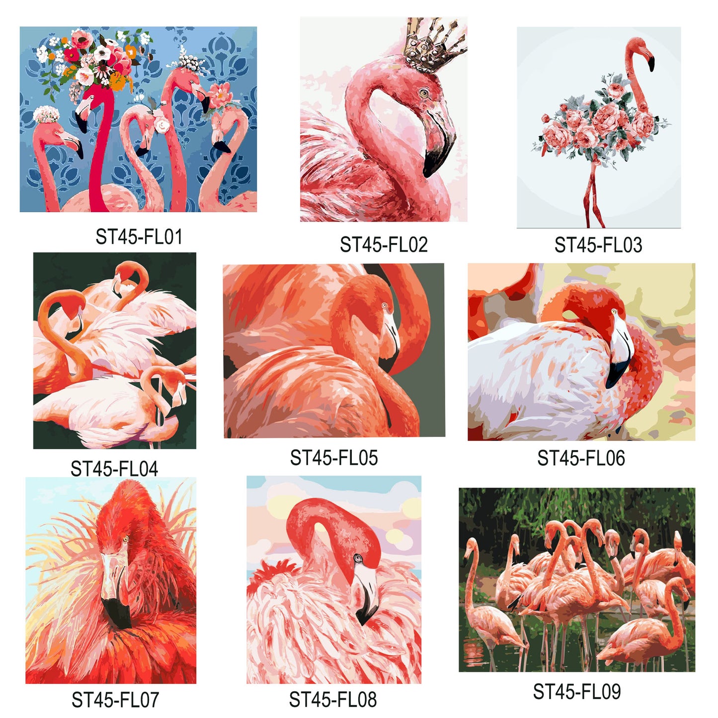 Paint By Number Stretched Canvas 40*50 cm for Wall Decoration