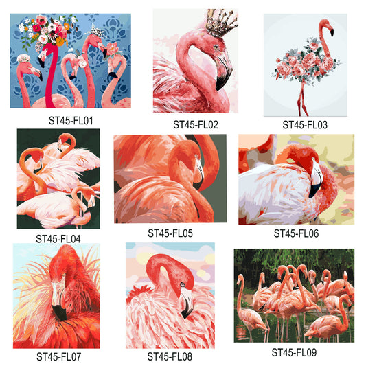 Paint By Number Stretched Canvas 40*50 cm for Wall Decoration