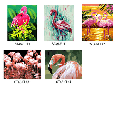 Paint By Number Stretched Canvas 40*50 cm for Wall Decoration