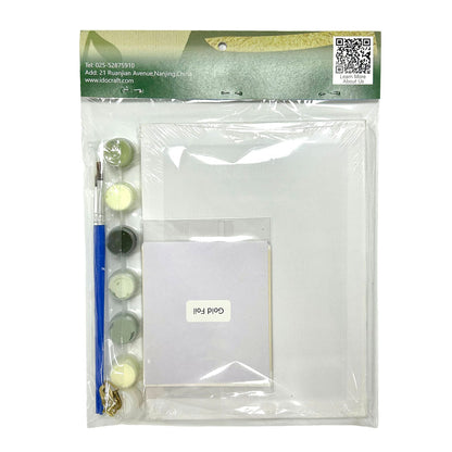 Paint By Number with Gold Foil 15*20cm 3 PCS /set