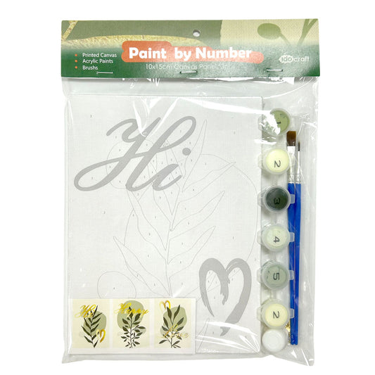 Paint By Number with Gold Foil 15*20cm 3 PCS /set