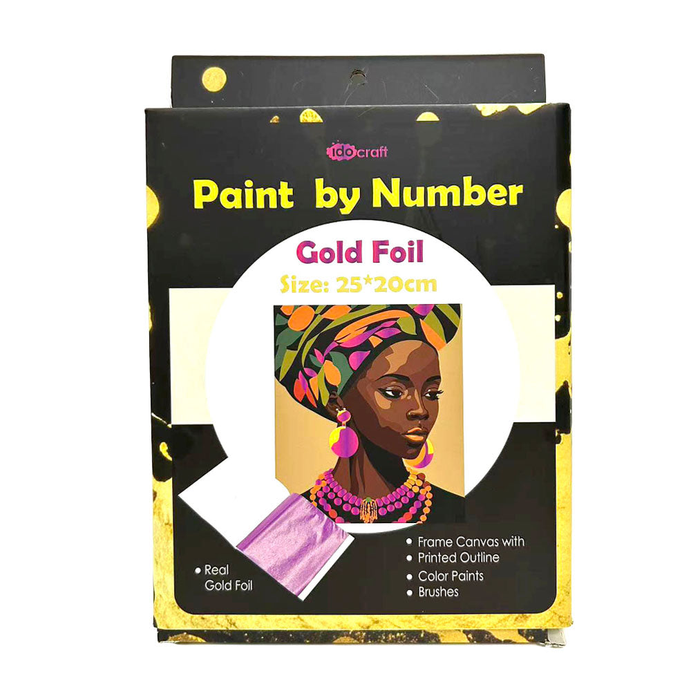 Paint By Number with Gold Foil 20*25 cm