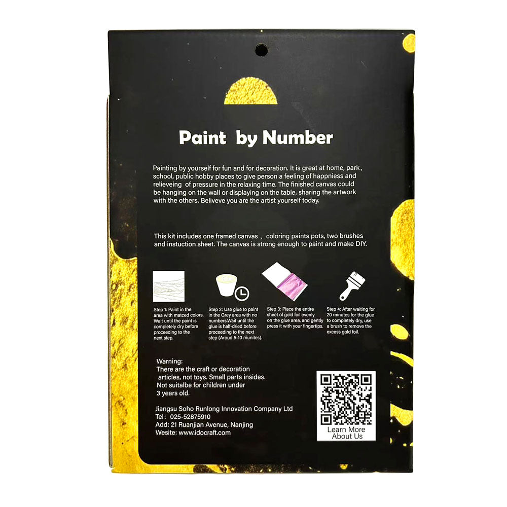 Paint By Number with Gold Foil 20*25 cm