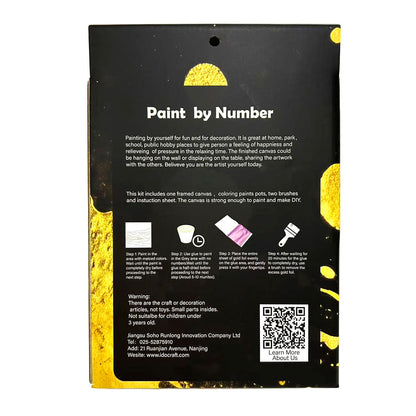 Paint By Number with Gold Foil 20*25 cm