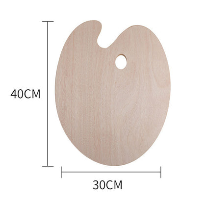 Kidney-Shape Painting Palette 9 Wells with 1 Finger Hole