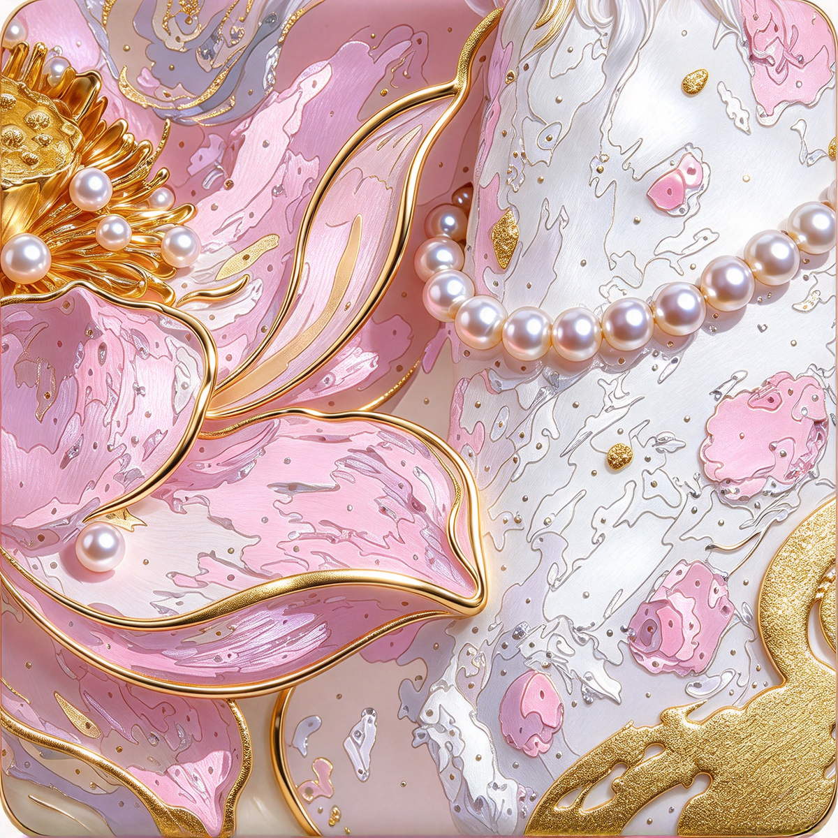 Gold Stamping Paint by Numbers 40*50 cm Animal