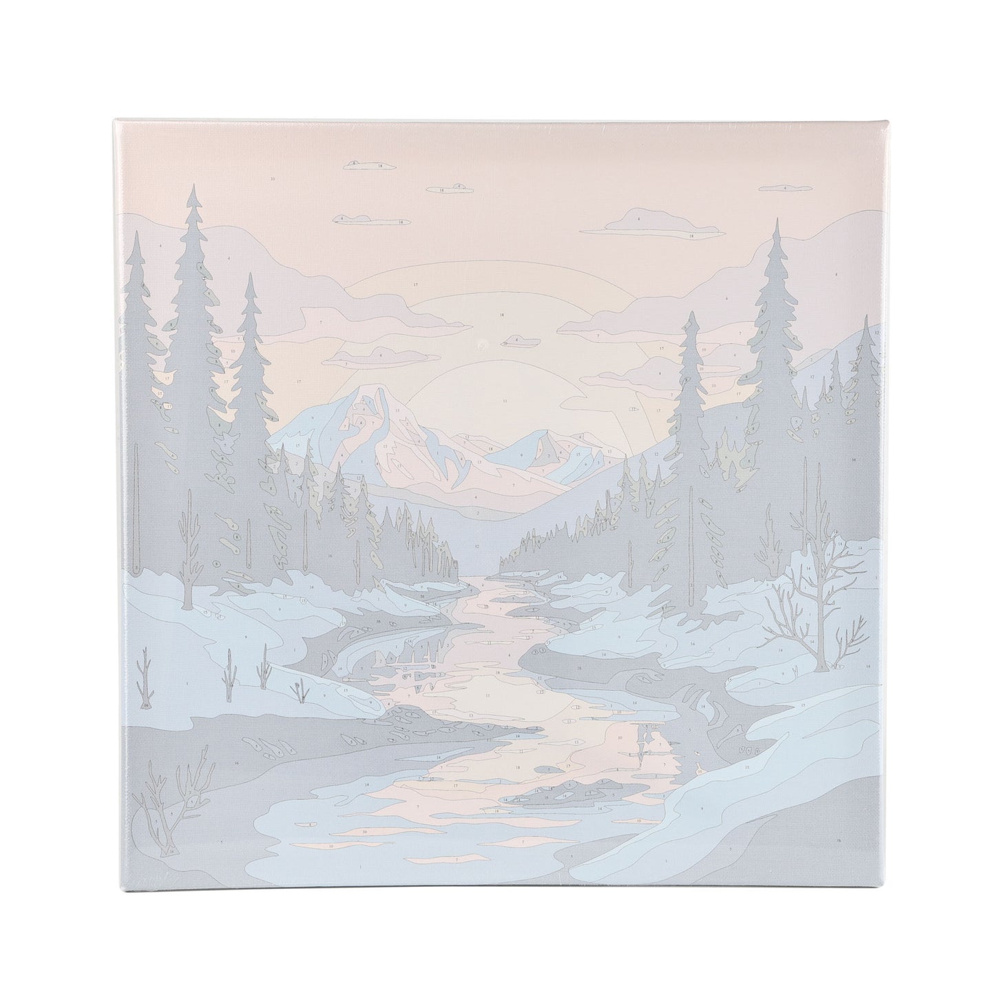 Paint By Number Stretched Canvas 40*40 cm